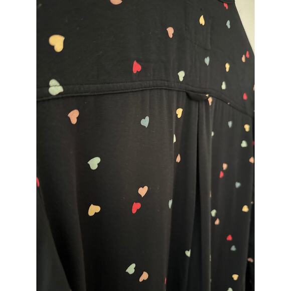 Rails Rocsi Rainbow Sweetheart Long Sleeve Button Front Top Size Medium - Picture 10 of 10